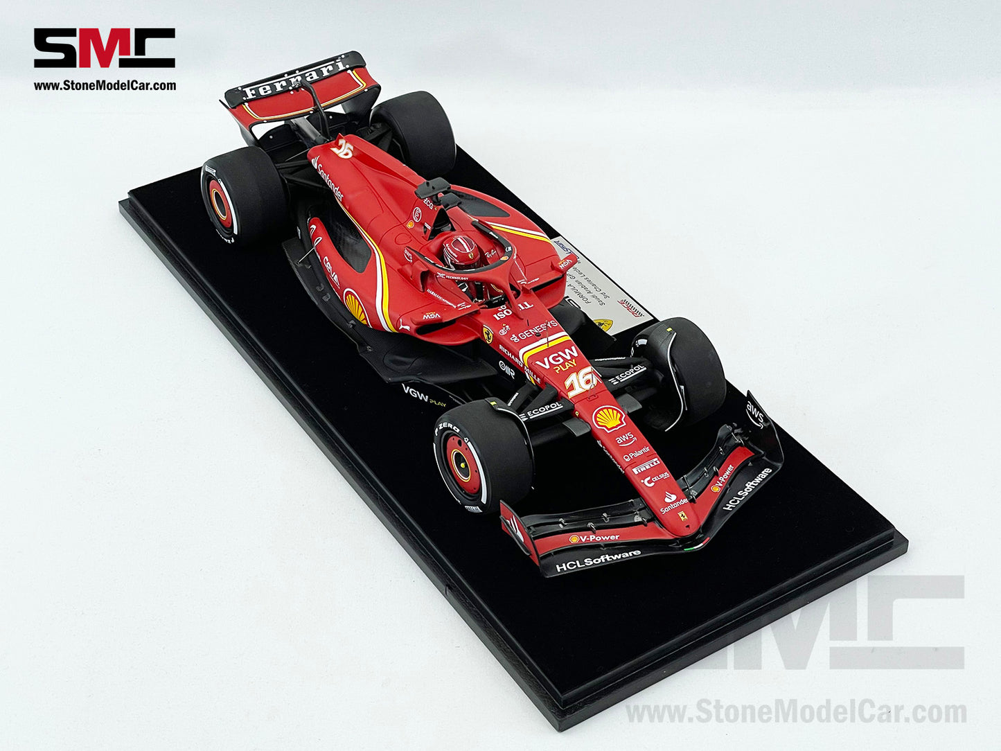 Ferrari F1 SF-24 #16 Charles Leclerc Saudi Arabia GP Podium 2024 Looksmart 1:18 LS18F1057