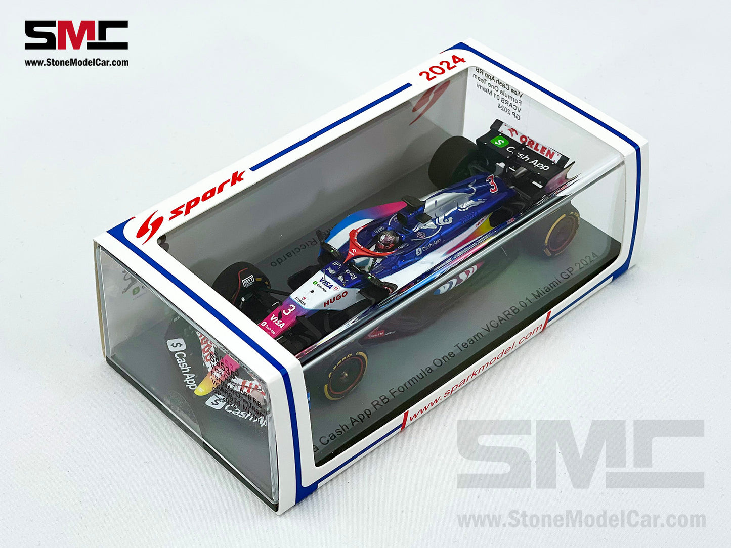 Visa Cash App RB F1 VCARB01 #3 Daniel Ricciardo Miami GP 2024 Special Livery Spark 1:43 S9535
