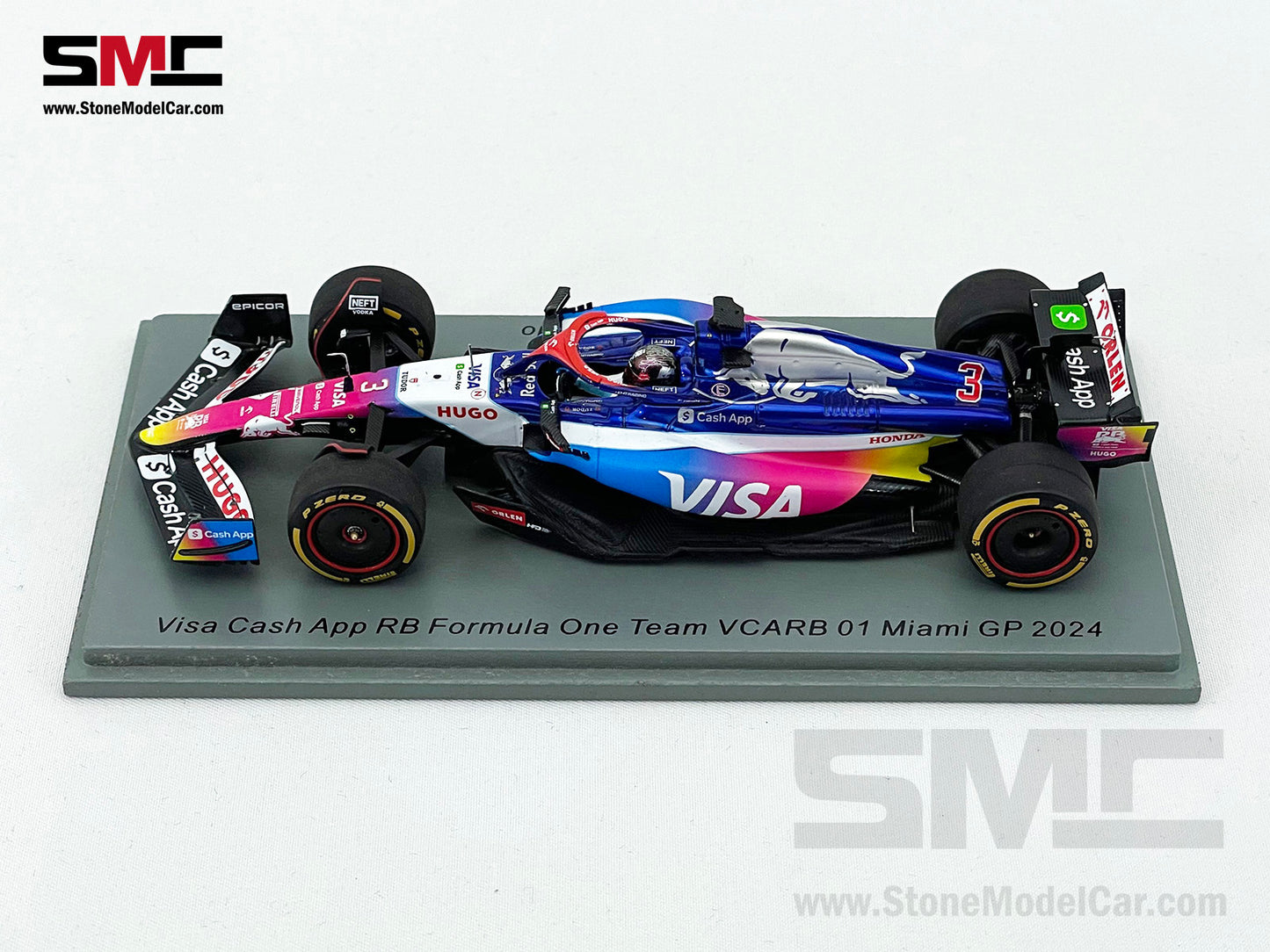 Visa Cash App RB F1 VCARB01 #3 Daniel Ricciardo Miami GP 2024 Special Livery Spark 1:43 S9535