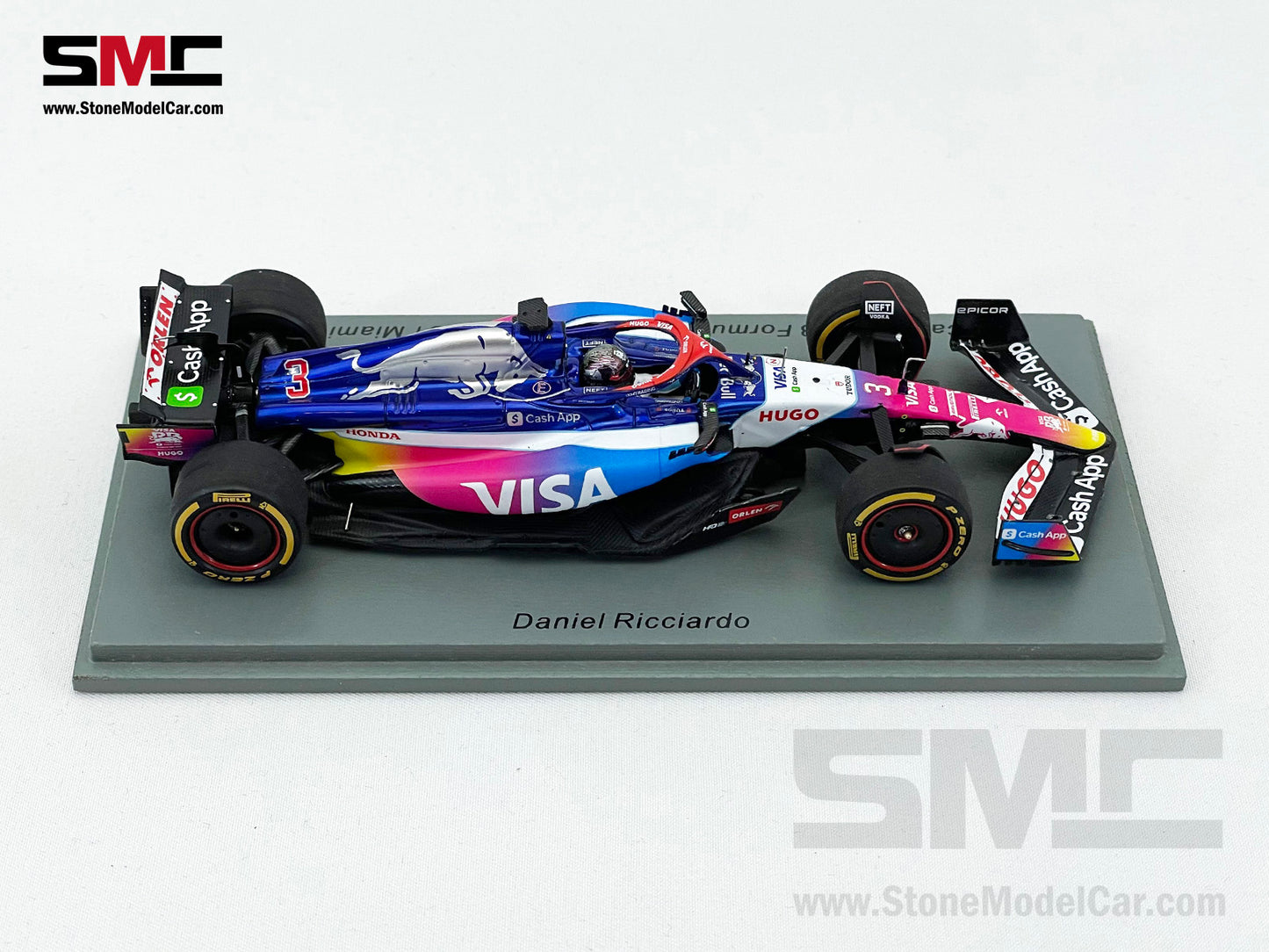 Visa Cash App RB F1 VCARB01 #3 Daniel Ricciardo Miami GP 2024 Special Livery Spark 1:43 S9535
