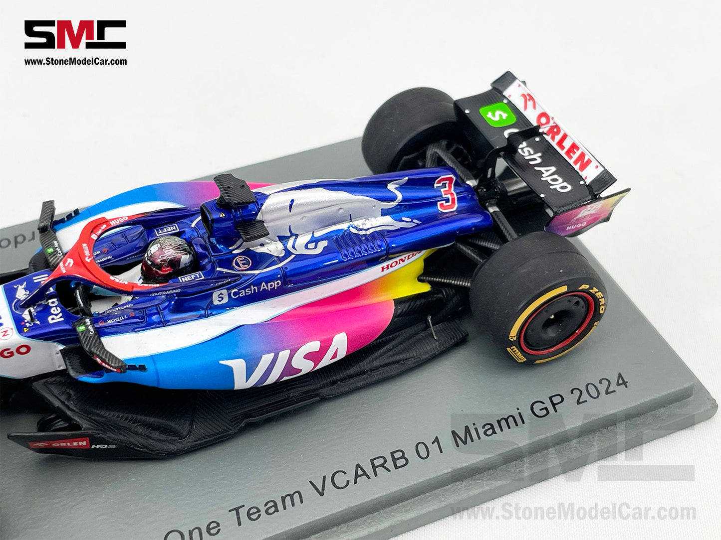 Visa Cash App RB F1 VCARB01 #3 Daniel Ricciardo Miami GP 2024 Special Livery Spark 1:43 S9535