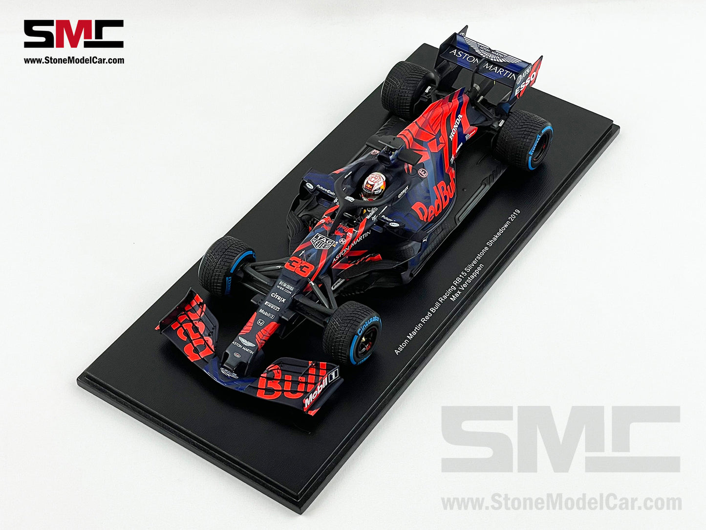 1:18 Spark Red Bull F1 RB15 33 Max Verstappen Silverstone Circuit Shakedown 2019