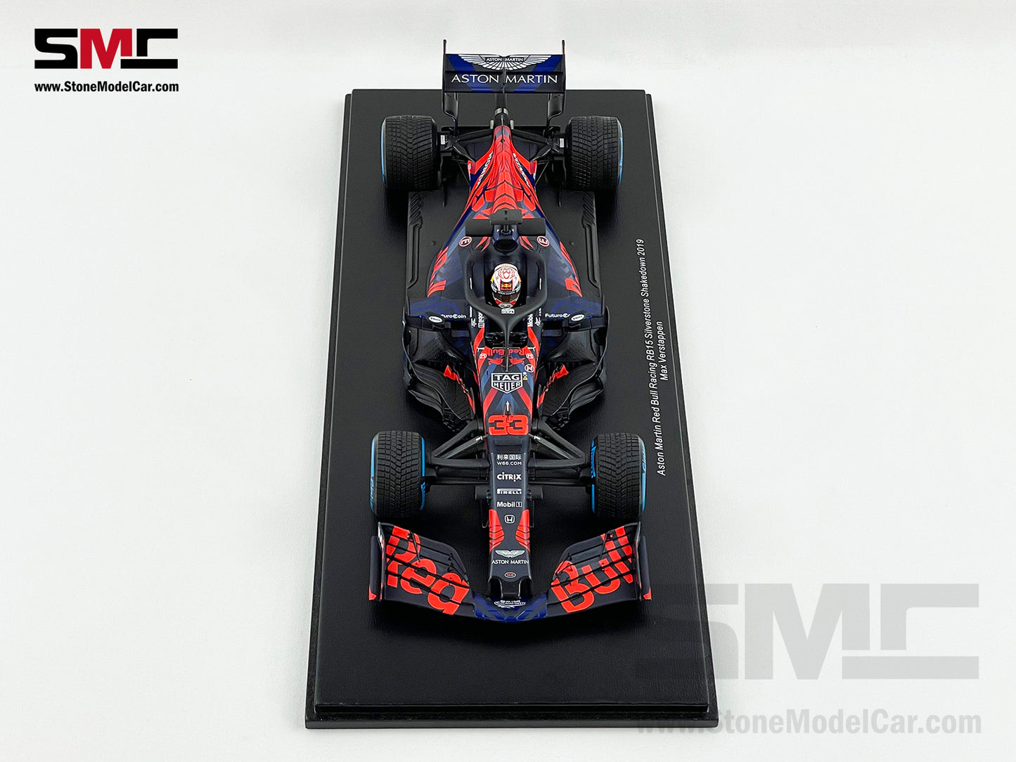 1:18 Spark Red Bull F1 RB15 33 Max Verstappen Silverstone Circuit Shakedown 2019
