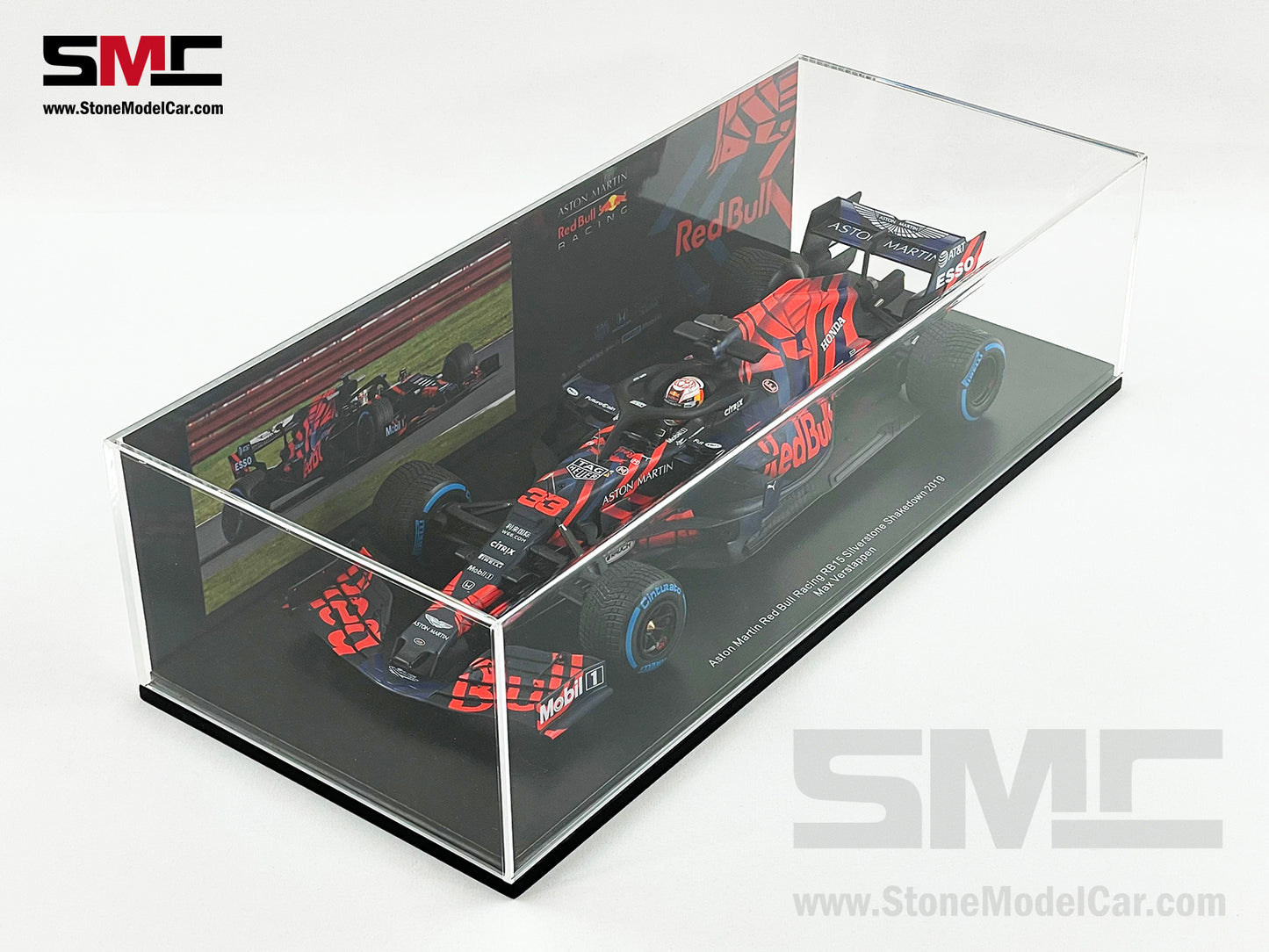 1:18 Spark Red Bull F1 RB15 33 Max Verstappen Silverstone Circuit Shakedown 2019