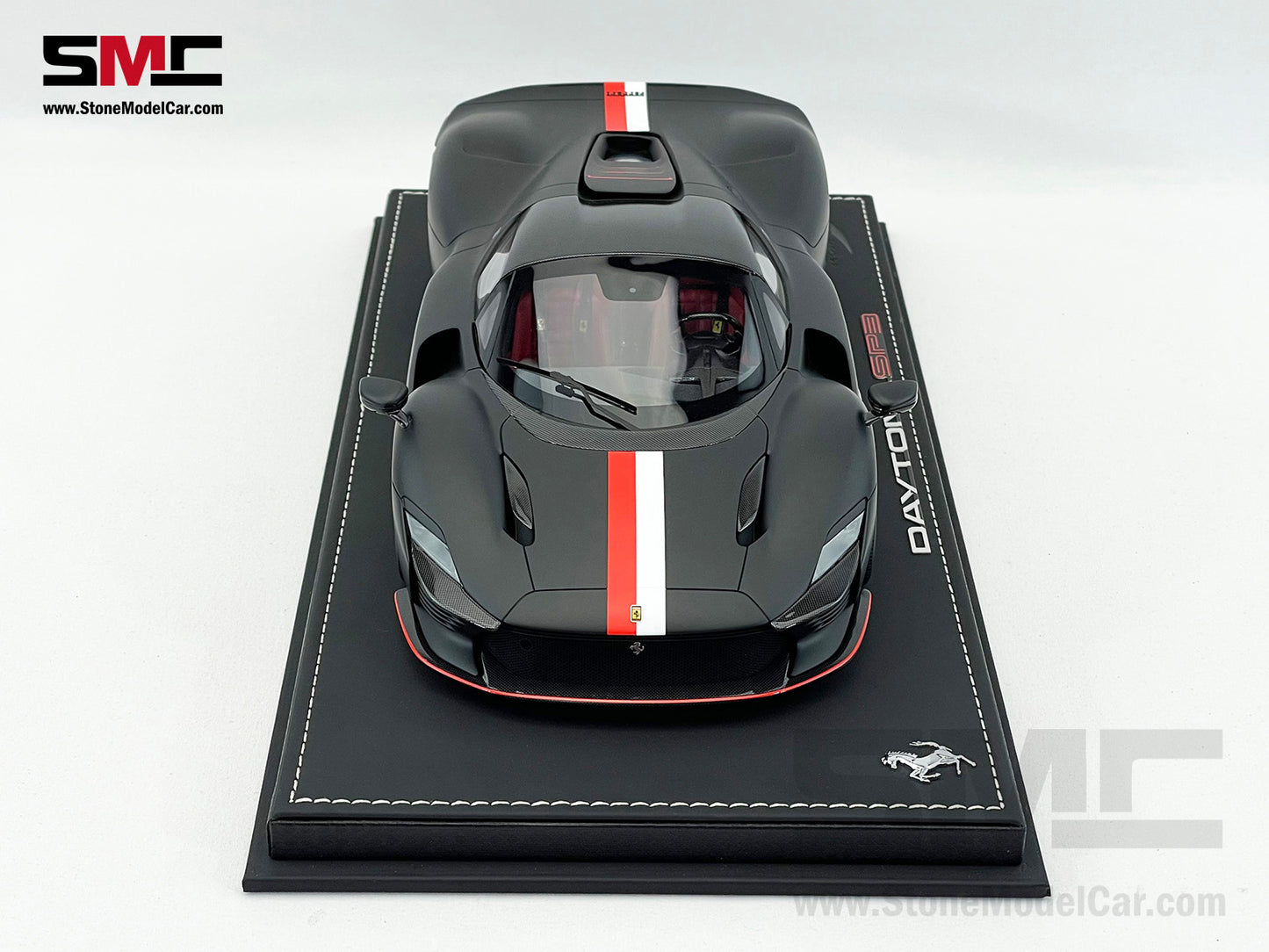 BBR Ferrari Daytona SP3 Serie Icona 2024 Matt Black F1 #16 Charles Leclerc 1:18 Limited 216 pcs