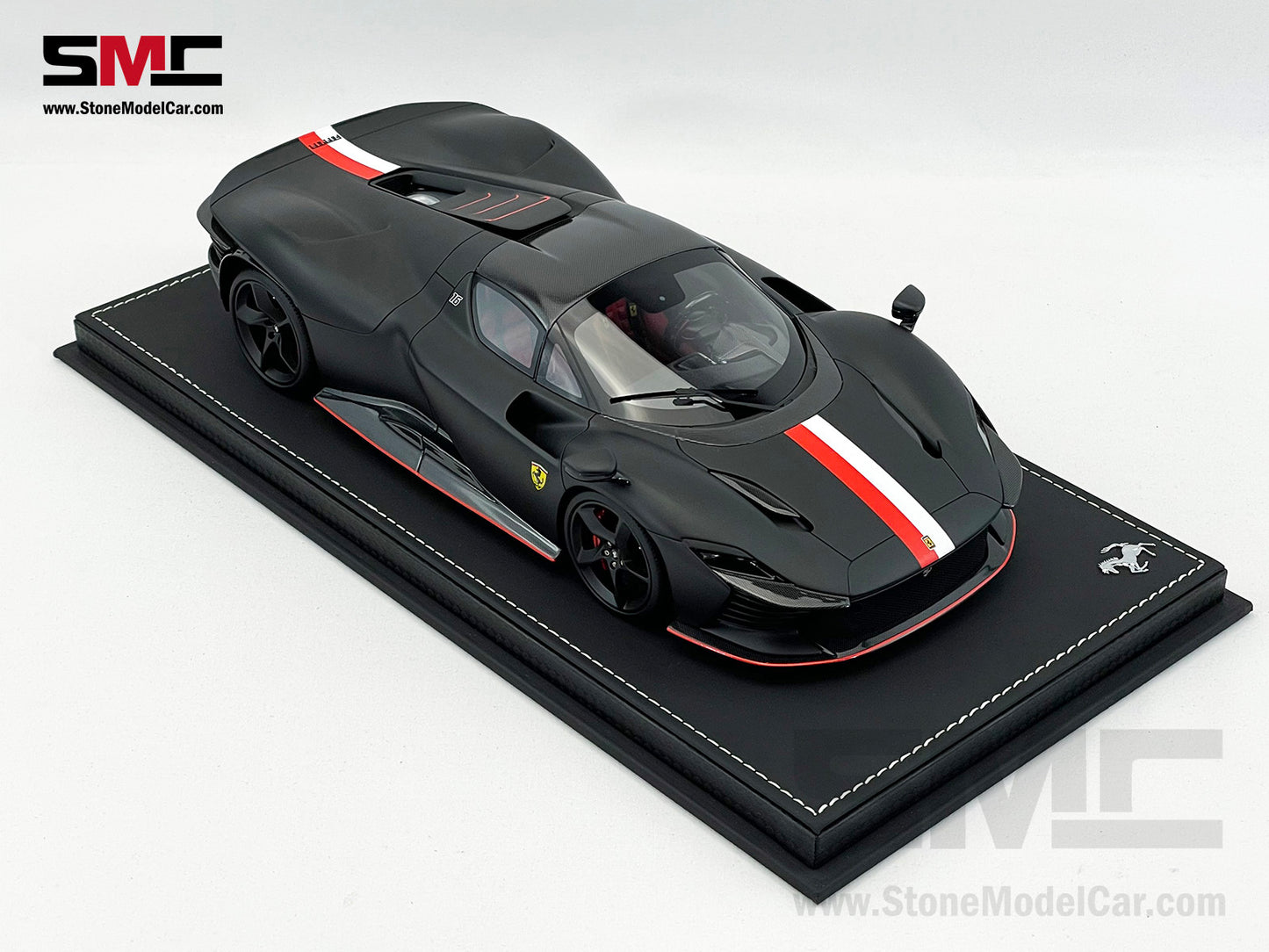 BBR Ferrari Daytona SP3 Serie Icona 2024 Matt Black F1 #16 Charles Leclerc 1:18 Limited 216 pcs