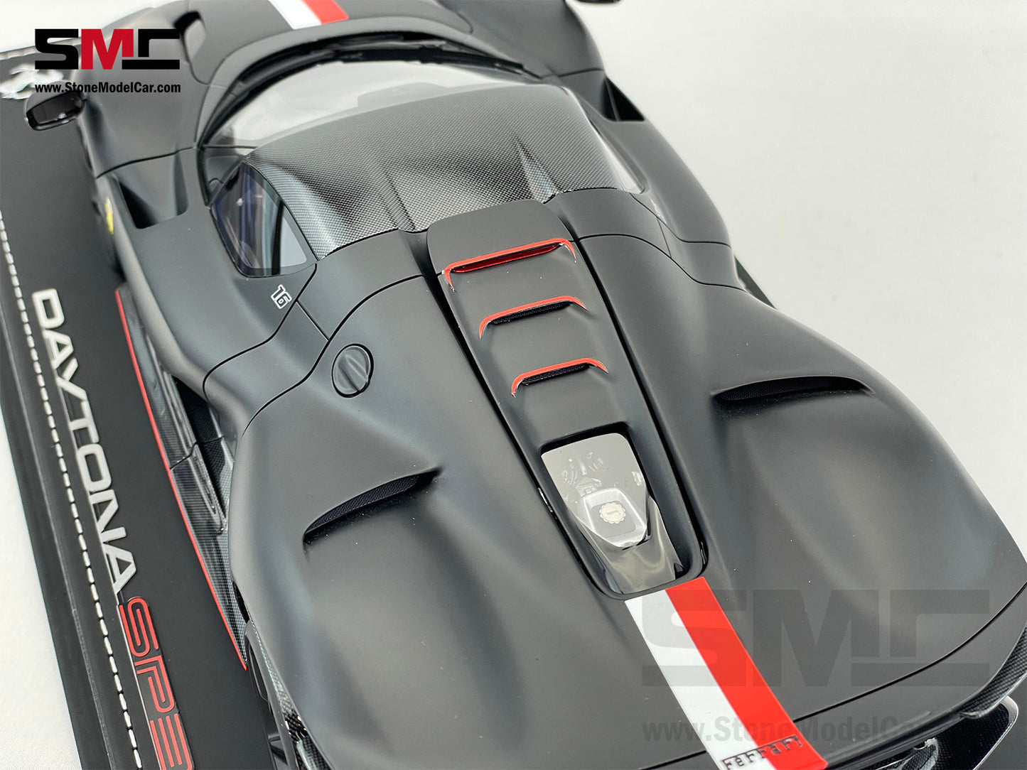 BBR Ferrari Daytona SP3 Serie Icona 2024 Matt Black F1 #16 Charles Leclerc 1:18 Limited 216 pcs