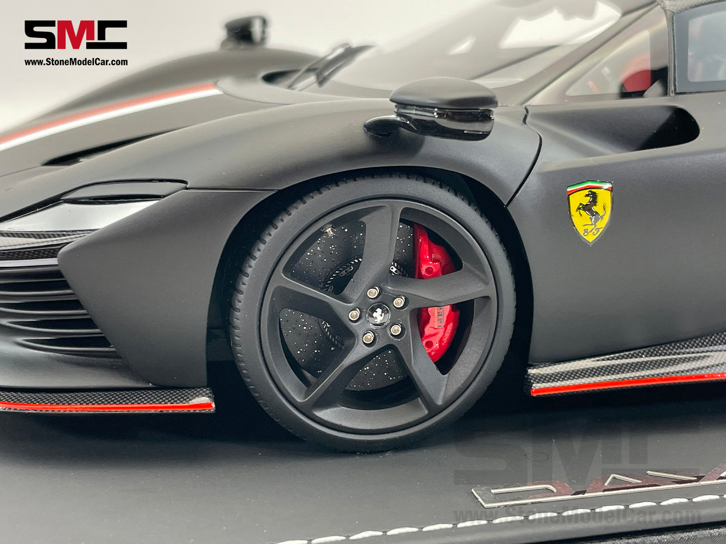 BBR Ferrari Daytona SP3 Serie Icona 2024 Matt Black F1 #16 Charles Leclerc 1:18 Limited 216 pcs