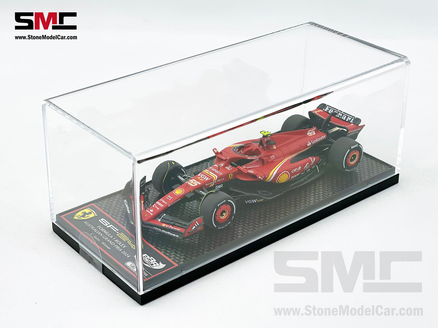 Ferrari F1 SF-24 #55 Carlos Sainz Australia GP Winner 2024 BBR 1:43 BBRC295B