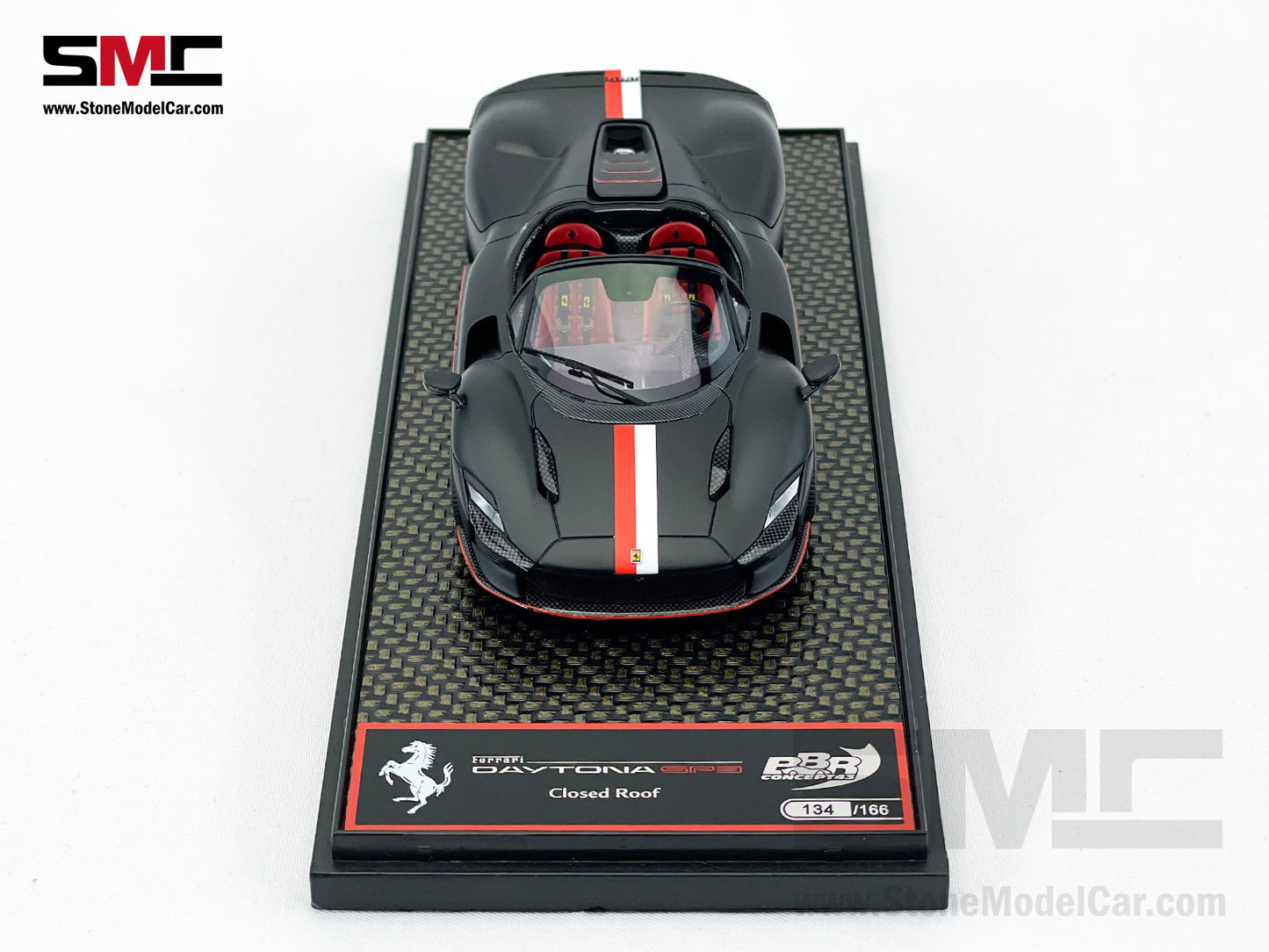 BBR Ferrari Daytona SP3 Serie Icona 2024 Matt Black F1 #16 Charles Leclerc 1:43 Limited 166 pcs