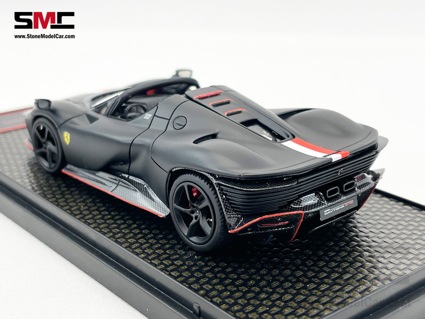 BBR Ferrari Daytona SP3 Serie Icona 2024 Matt Black F1 #16 Charles Leclerc 1:43 Limited 166 pcs