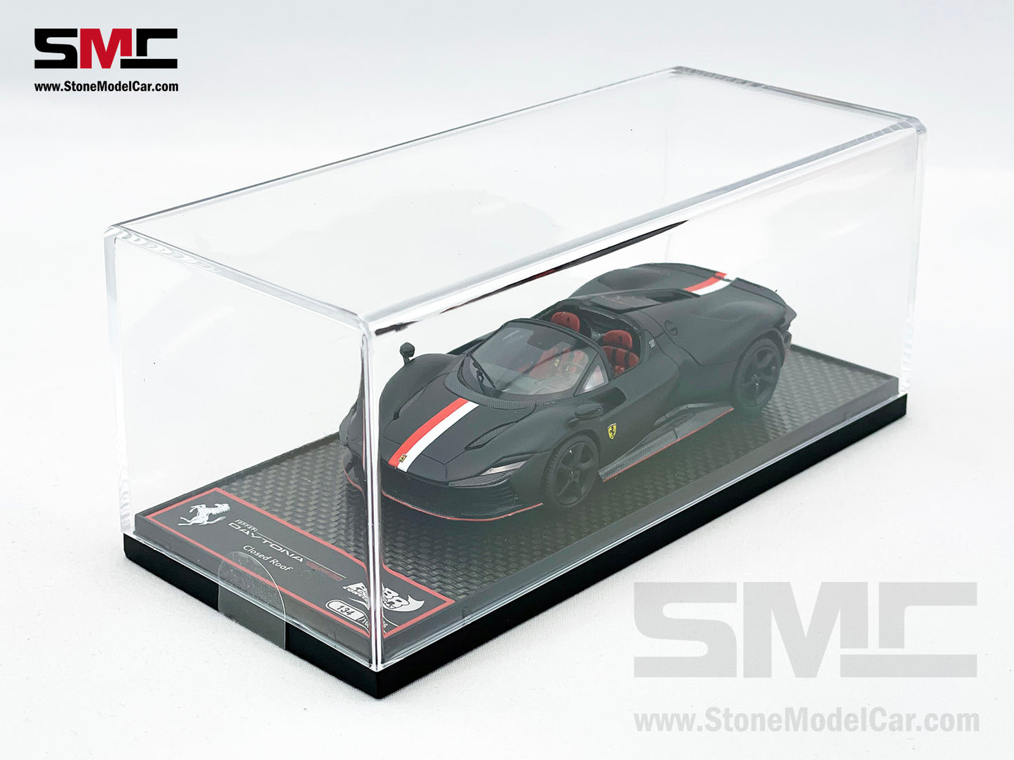 BBR Ferrari Daytona SP3 Serie Icona 2024 Matt Black F1 #16 Charles Leclerc 1:43 Limited 166 pcs