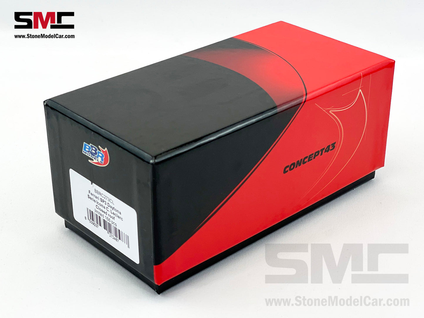 BBR Ferrari Daytona SP3 Serie Icona 2024 Matt Black F1 #16 Charles Leclerc 1:43 Limited 166 pcs