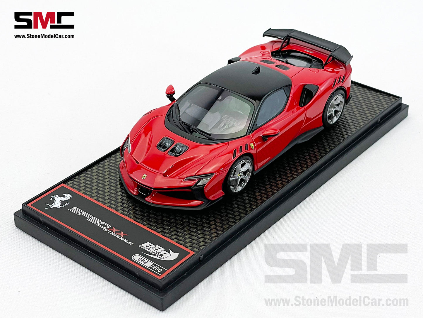 BBR 1:43 Ferrari SF90 XX Stradale 2023 - Rosso Corsa 322 Red BBRC285C