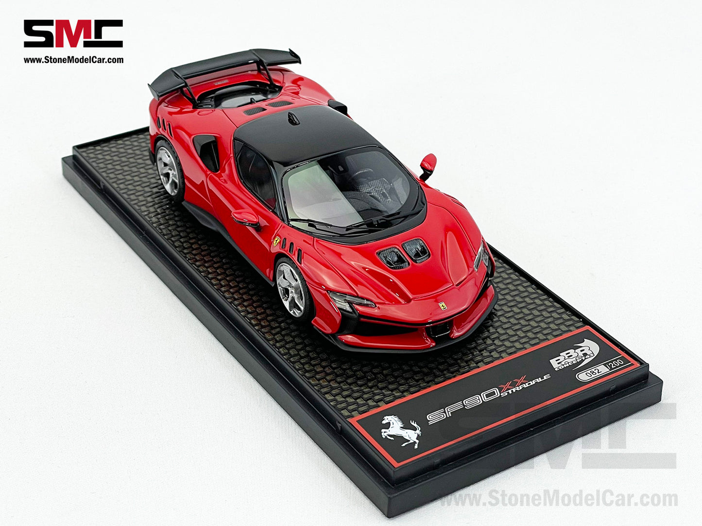 BBR 1:43 Ferrari SF90 XX Stradale 2023 - Rosso Corsa 322 Red BBRC285C