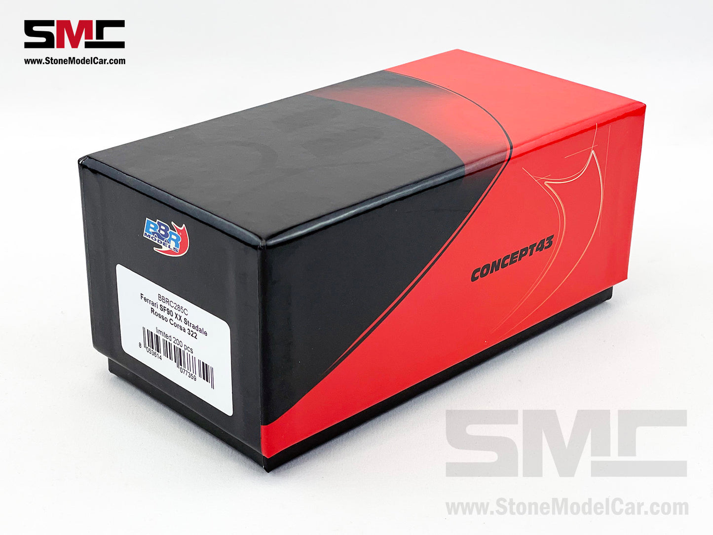 BBR 1:43 Ferrari SF90 XX Stradale 2023 - Rosso Corsa 322 Red BBRC285C