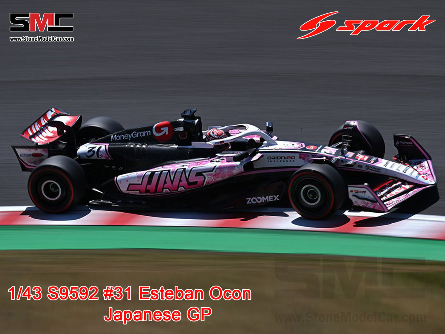 Haas F1 Team VF-25 #31 Esteban Ocon Japanese GP 2025 Special Livery 1:43 Spark S9592