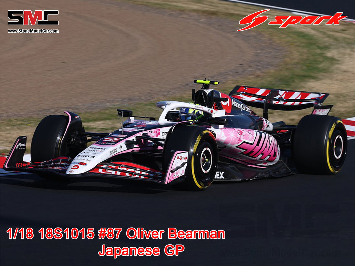 Haas F1 Team VF-25 #87 Oliver Bearman Japanese GP 2025 Special Livery 1:18 Spark 18S1015