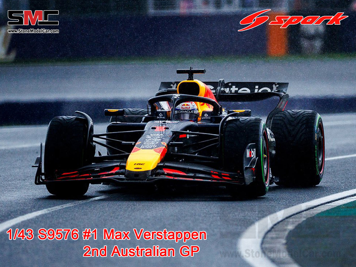 Red Bull F1 RB21 #1 Max Verstappen Australian GP 2nd 2025 1:43 Spark S9576