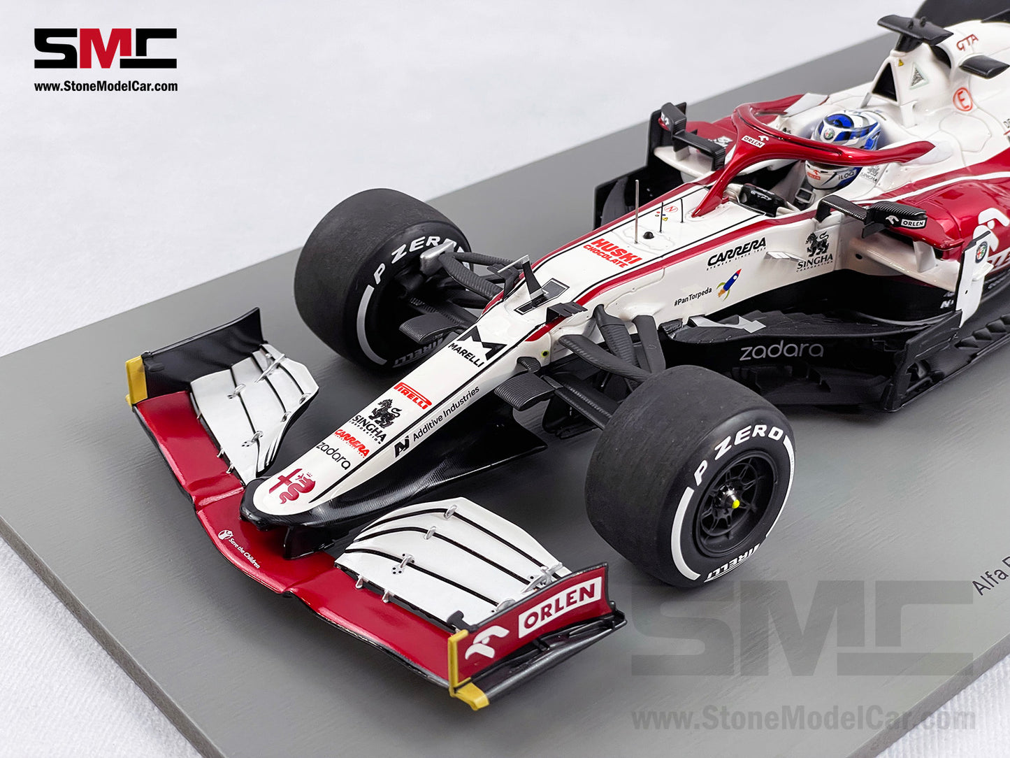 Spark 1:18 F1 Alfa Romeo Saubar C41 #7 Kimi Raikkonen Abu Dhabi GP 2021 Last Race
