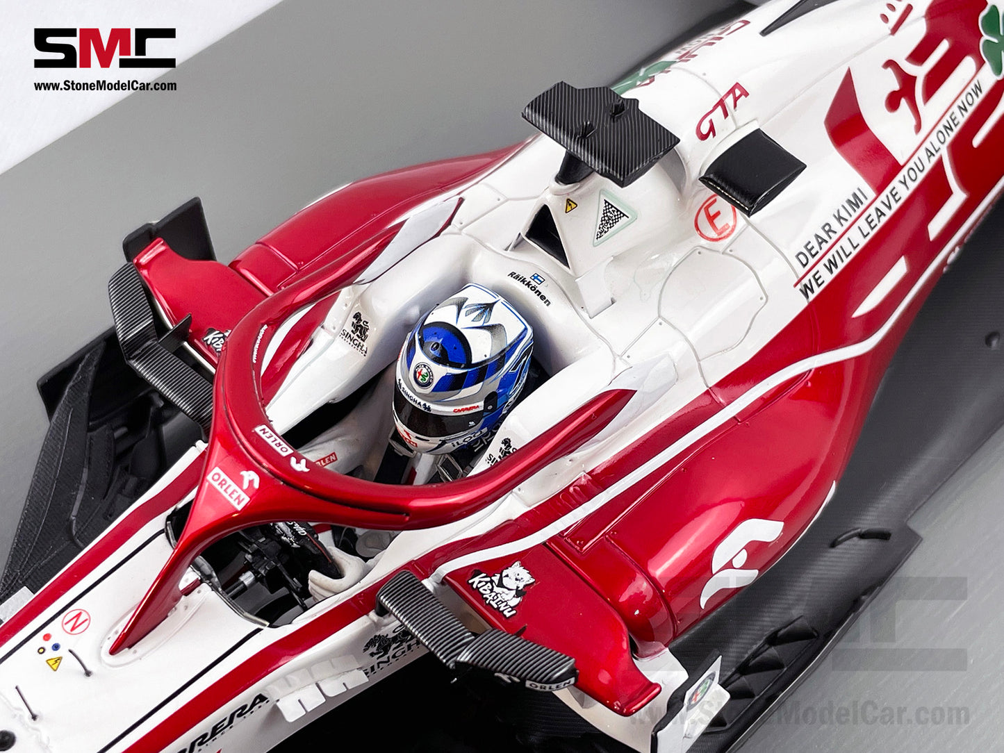 Spark 1:18 F1 Alfa Romeo Saubar C41 #7 Kimi Raikkonen Abu Dhabi GP 2021 Last Race