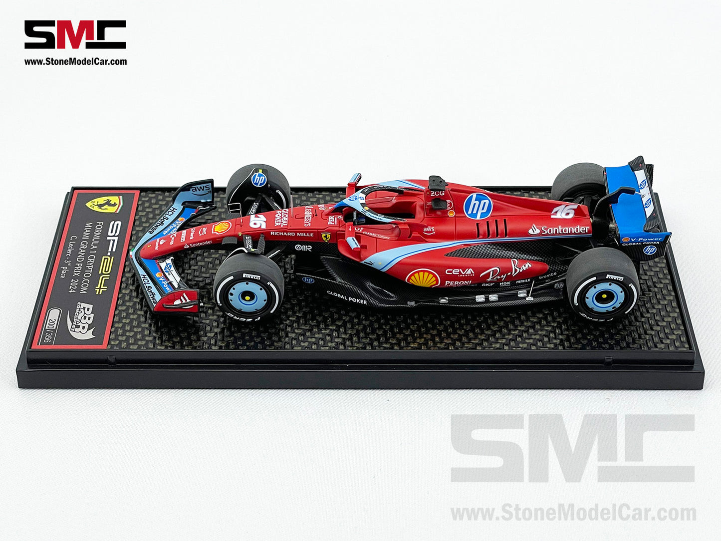 Ferrari F1 SF-24 #16 Charles Leclerc USA Miami GP 2024 BBR 1:43 BBRC301A