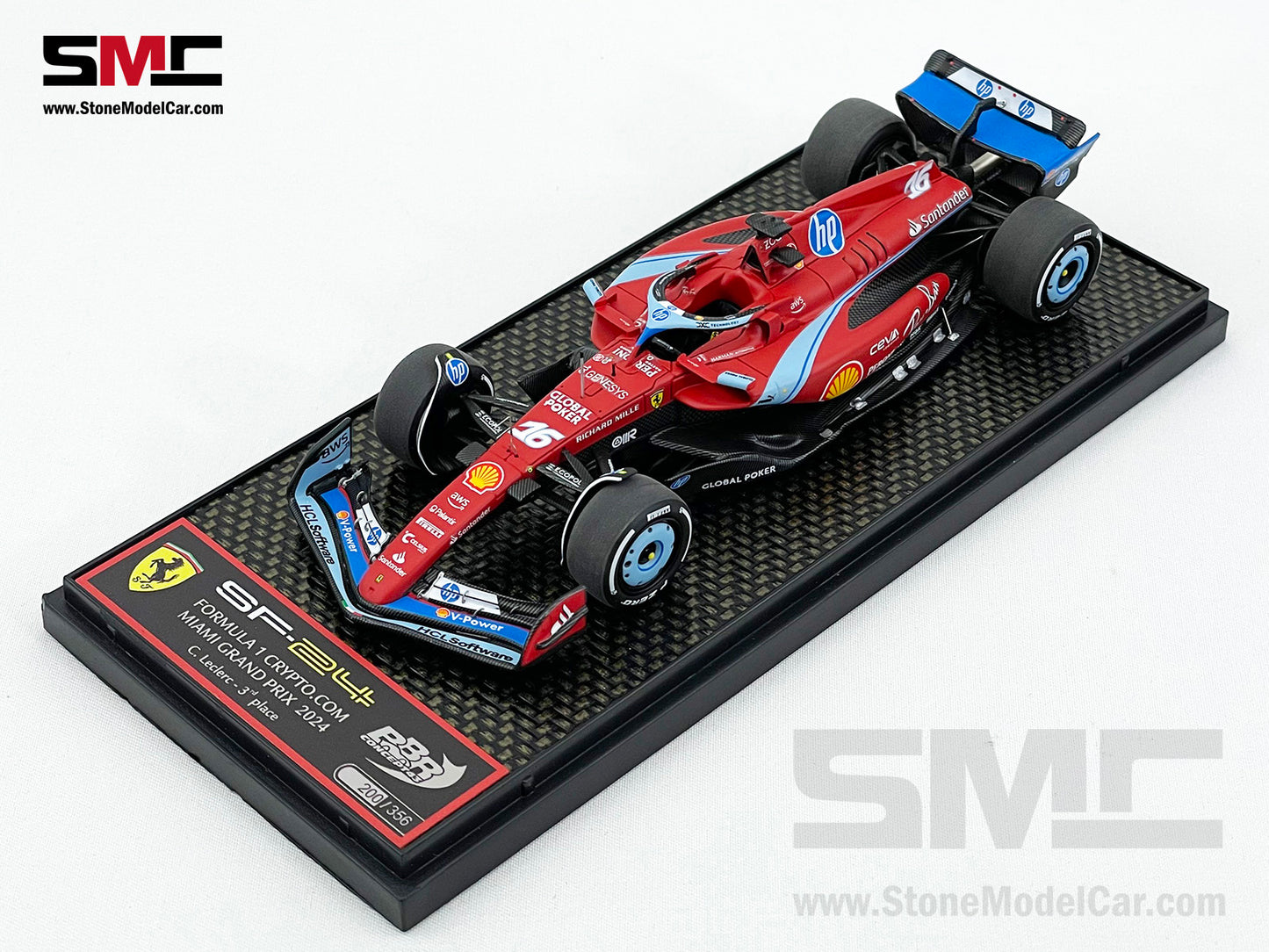 Ferrari F1 SF-24 #16 Charles Leclerc USA Miami GP 2024 BBR 1:43 BBRC301A