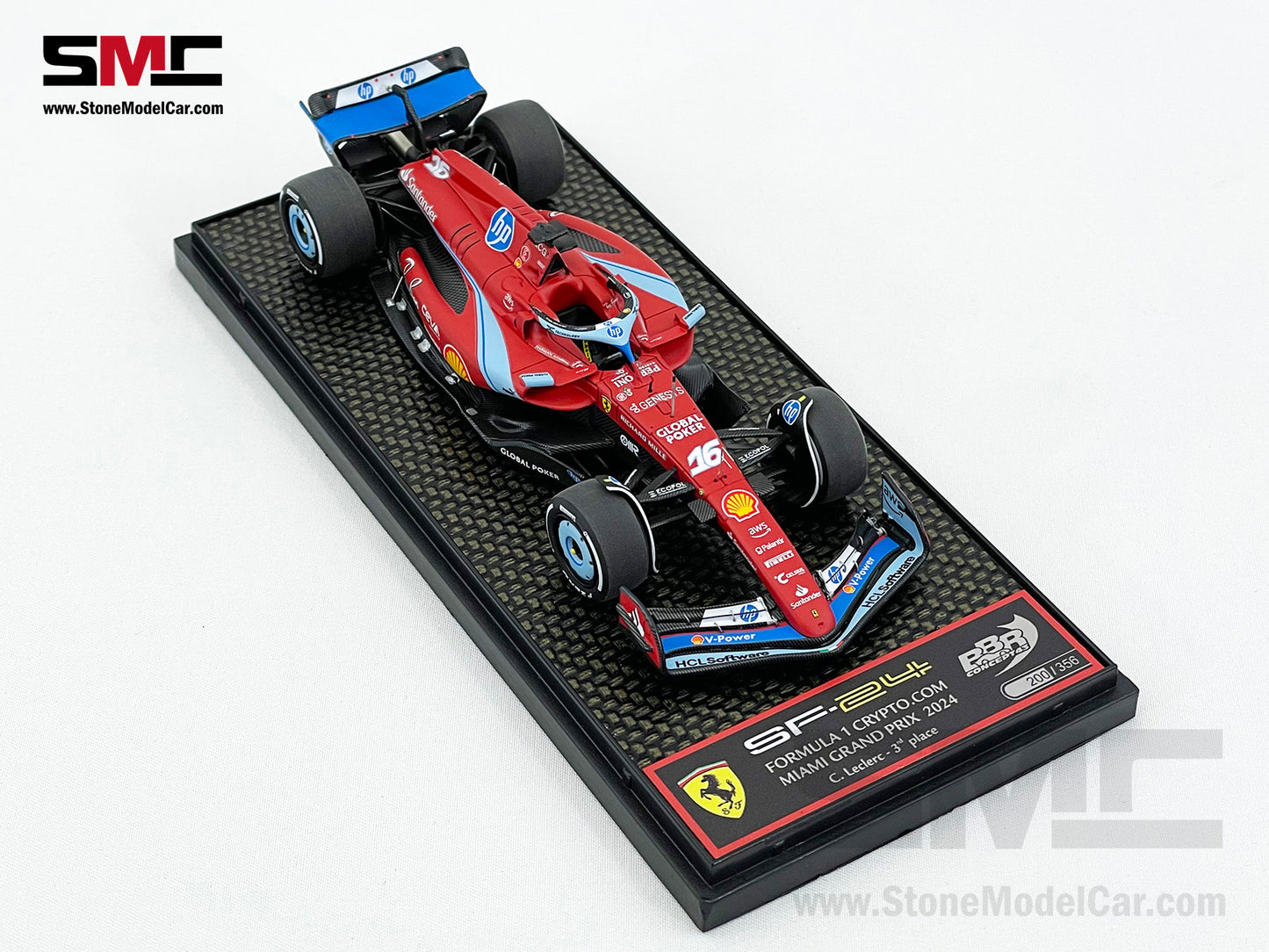 Ferrari F1 SF-24 #16 Charles Leclerc USA Miami GP 2024 BBR 1:43 BBRC301A