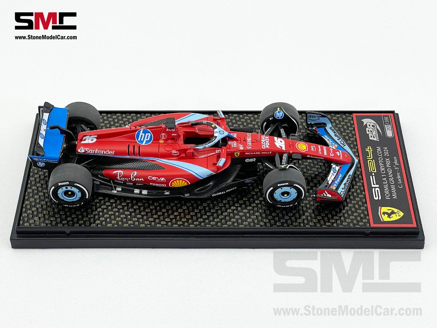 Ferrari F1 SF-24 #16 Charles Leclerc USA Miami GP 2024 BBR 1:43 BBRC301A
