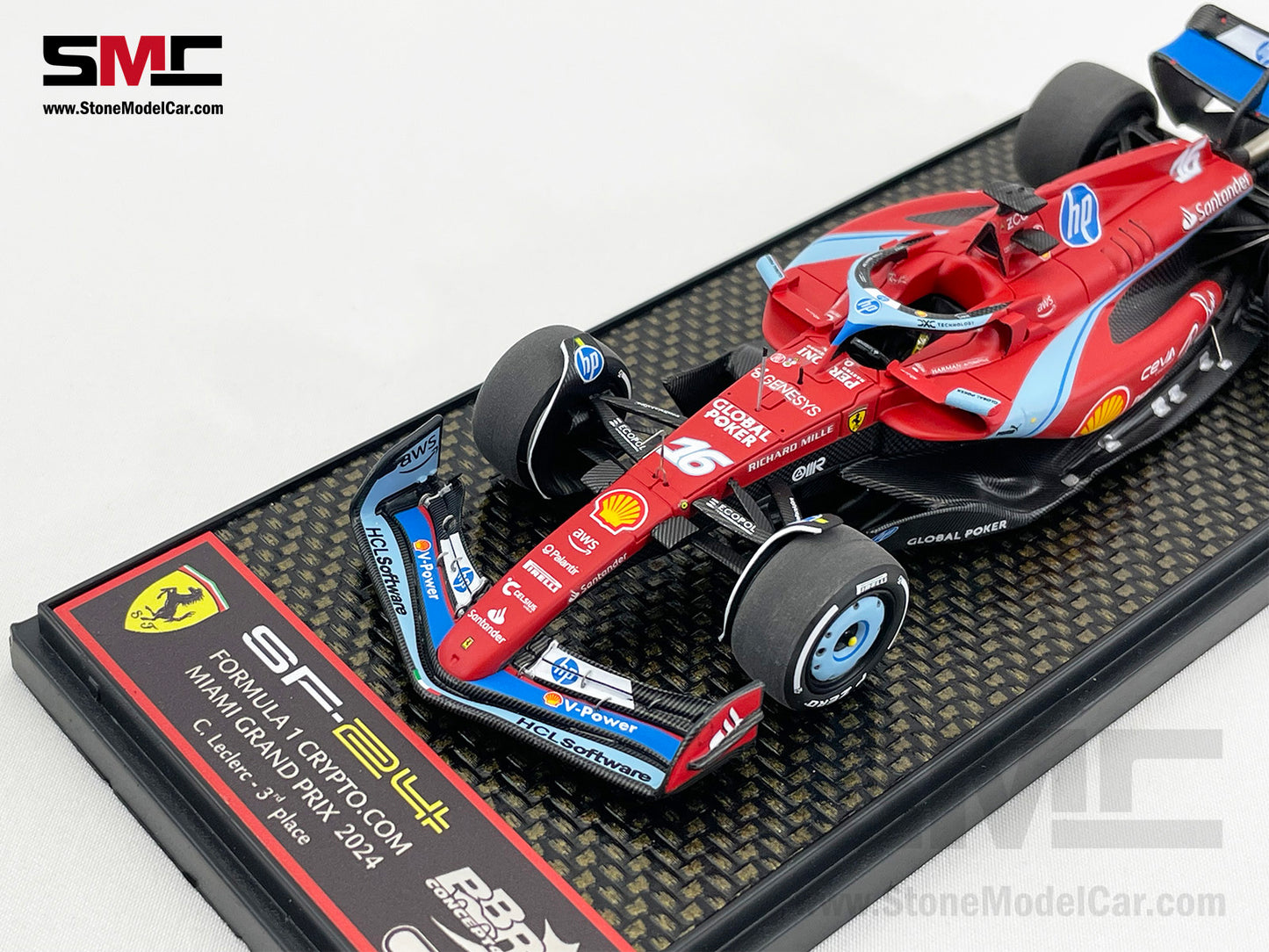 Ferrari F1 SF-24 #16 Charles Leclerc USA Miami GP 2024 BBR 1:43 BBRC301A