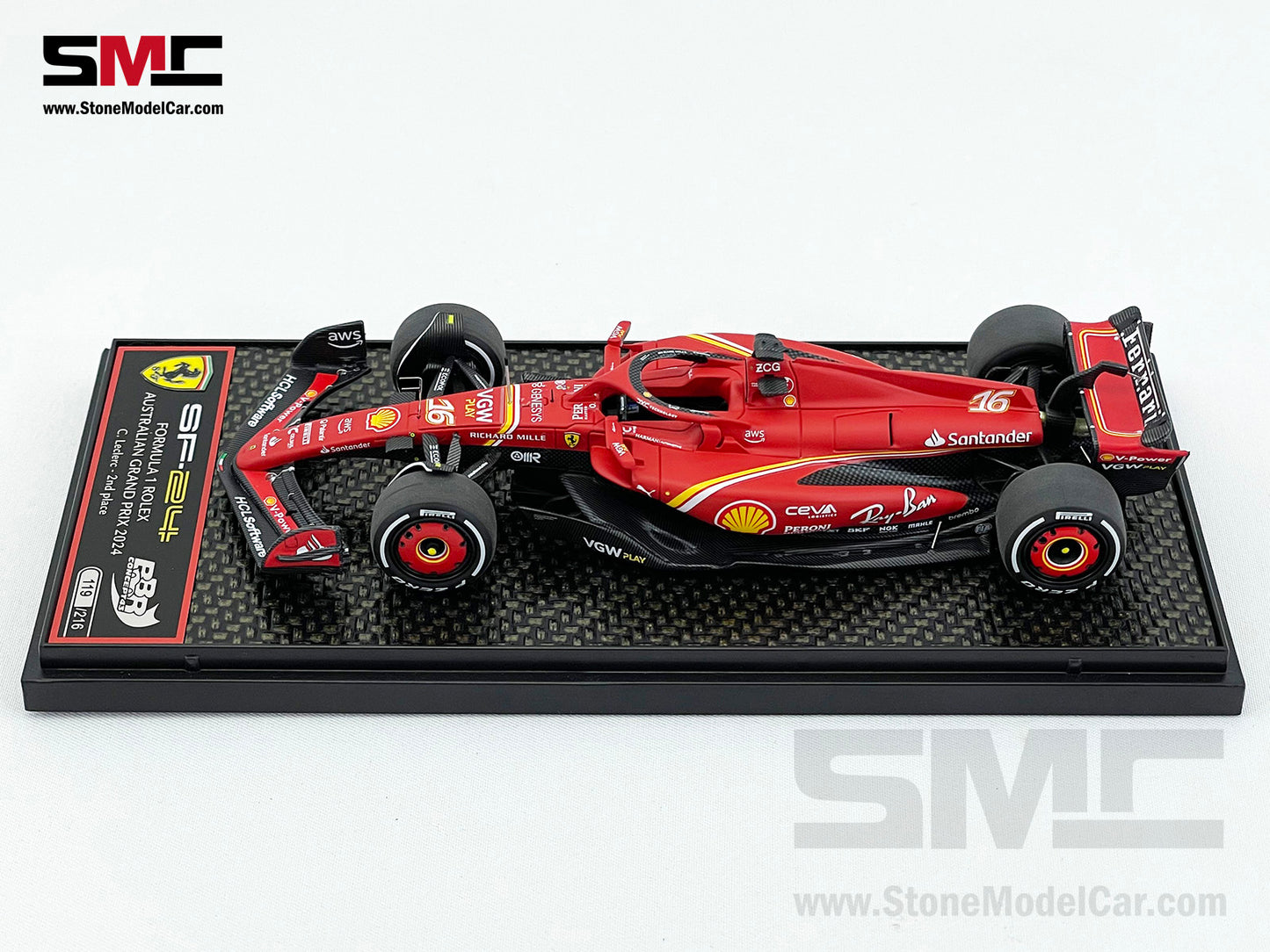 Ferrari F1 SF-24 #16 Charles Leclerc Australia GP 2024 BBR 1:43 BBRC295A
