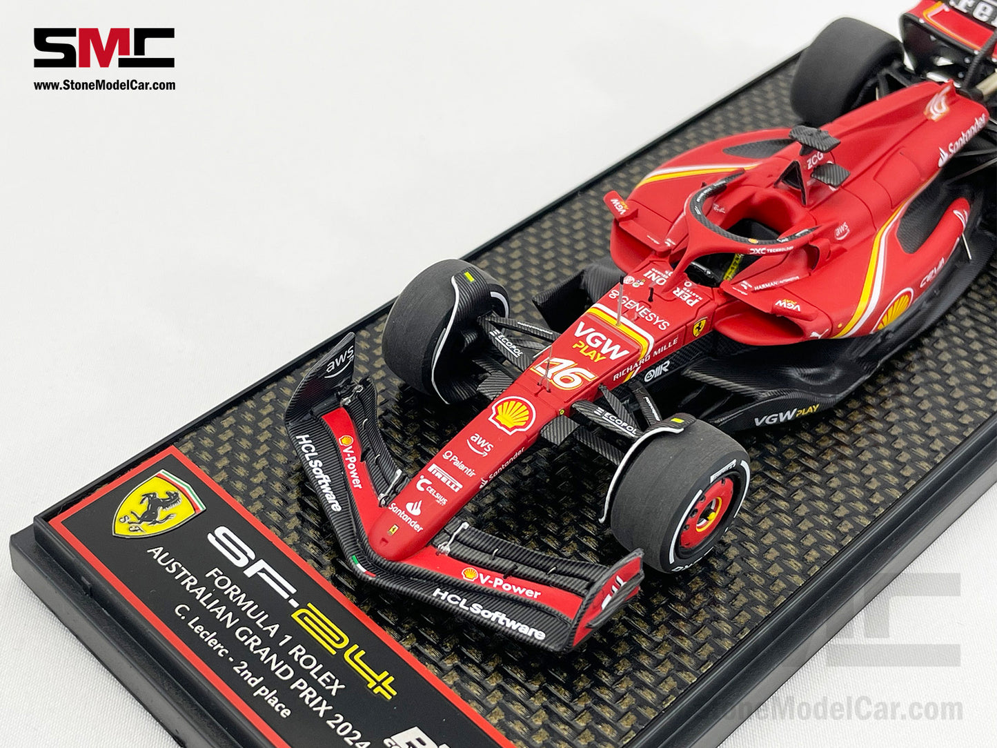 Ferrari F1 SF-24 #16 Charles Leclerc Australia GP 2024 BBR 1:43 BBRC295A