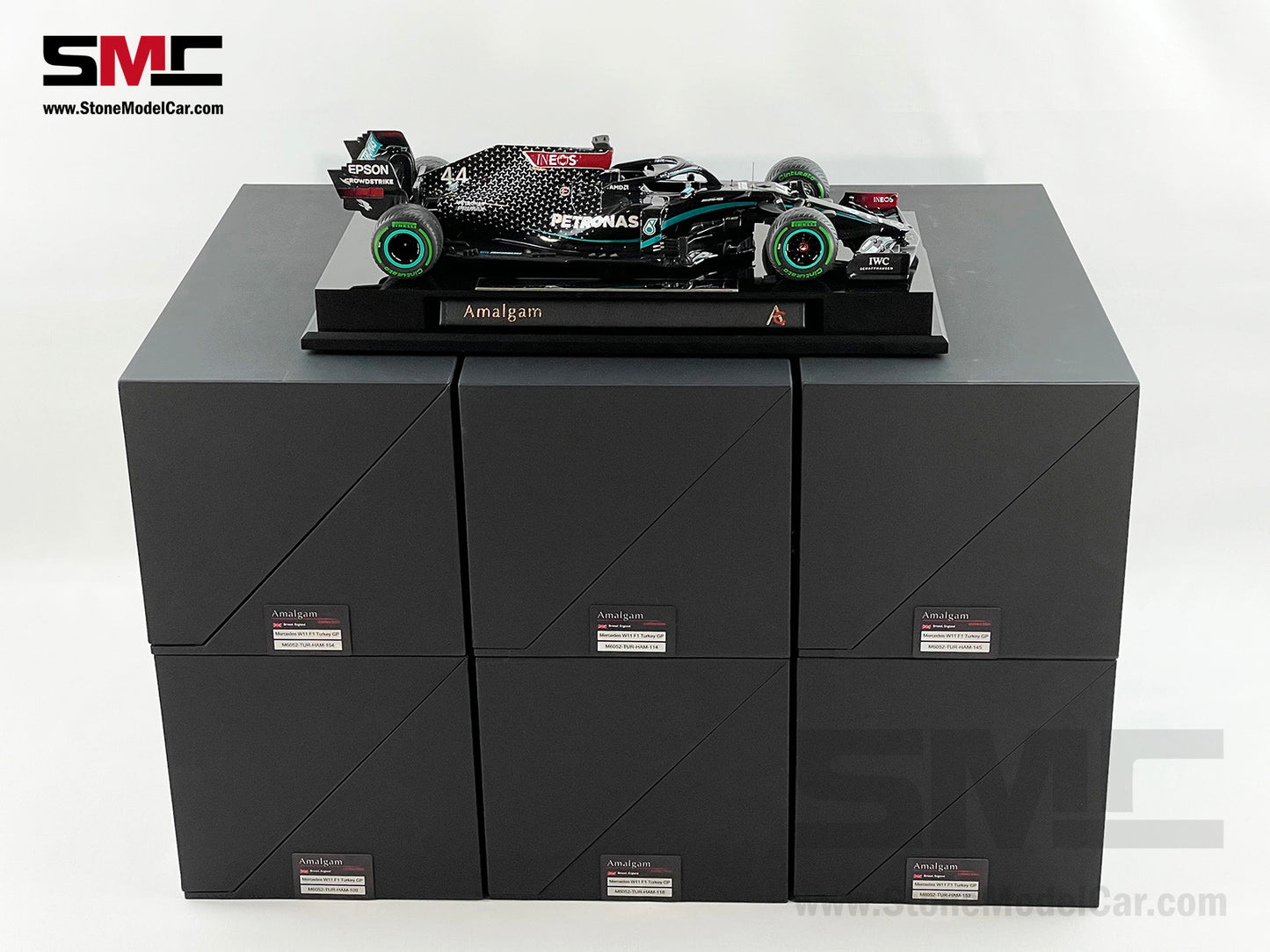 Amalgam Collection 1:18 2020 7x World Champion Mercedes F1 W11 #44 Lewis Hamilton Turkey GP