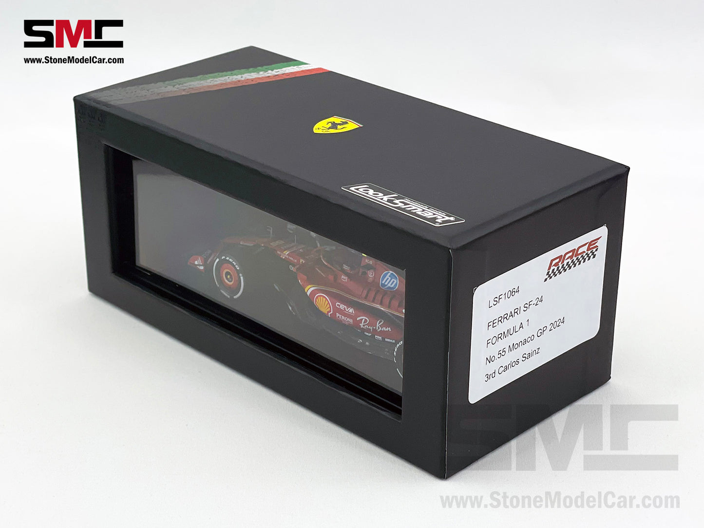 Ferrari F1 SF-24 #55 Carlos Sainz 3rd Monaco GP Podium 2024 Looksmart 1:43 LSF1064