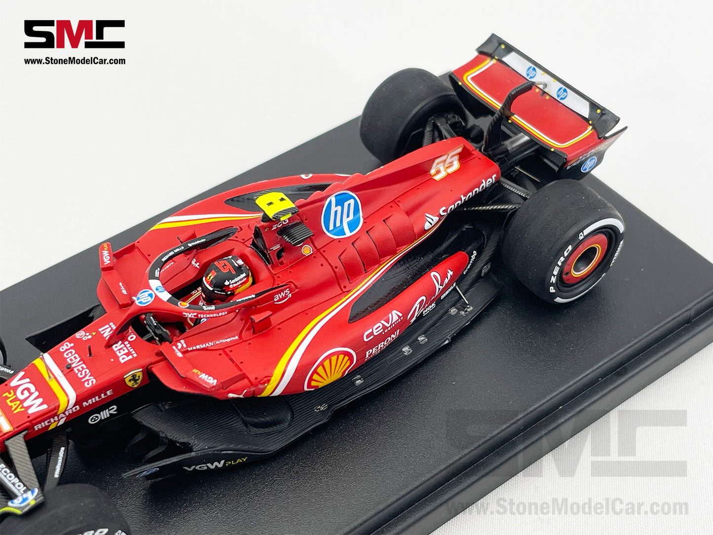 Ferrari F1 SF-24 #55 Carlos Sainz 3rd Monaco GP Podium 2024 Looksmart 1:43 LSF1064