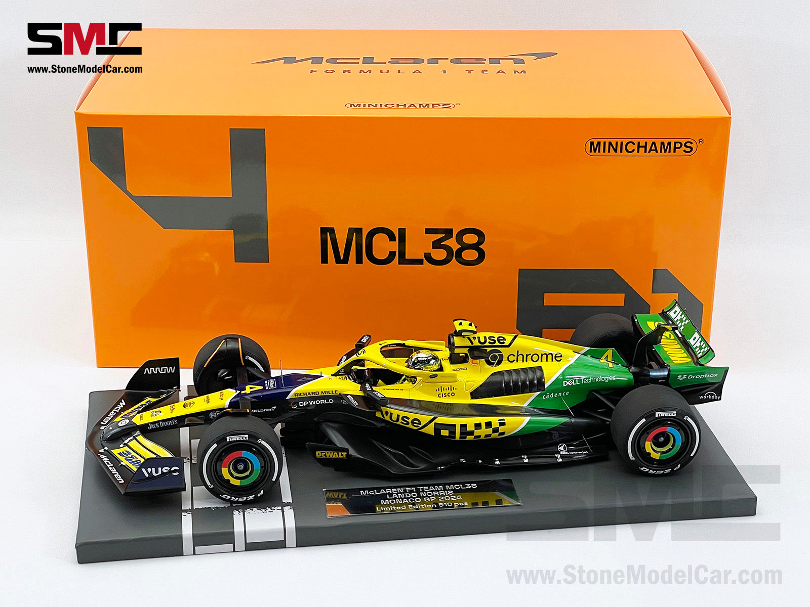 McLaren F1 MCL38 #4 Lando Norris 4th Monaco GP 2024 Special