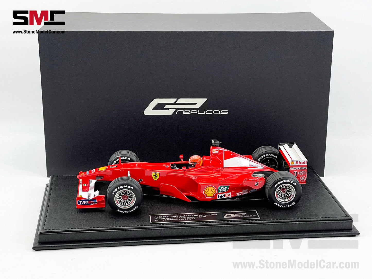 Ferrari F1 F1-2000 #3 Michael Schumacher Japan GP 2000 World Champion 1:18 GP REPLICAS with Driver + Decal