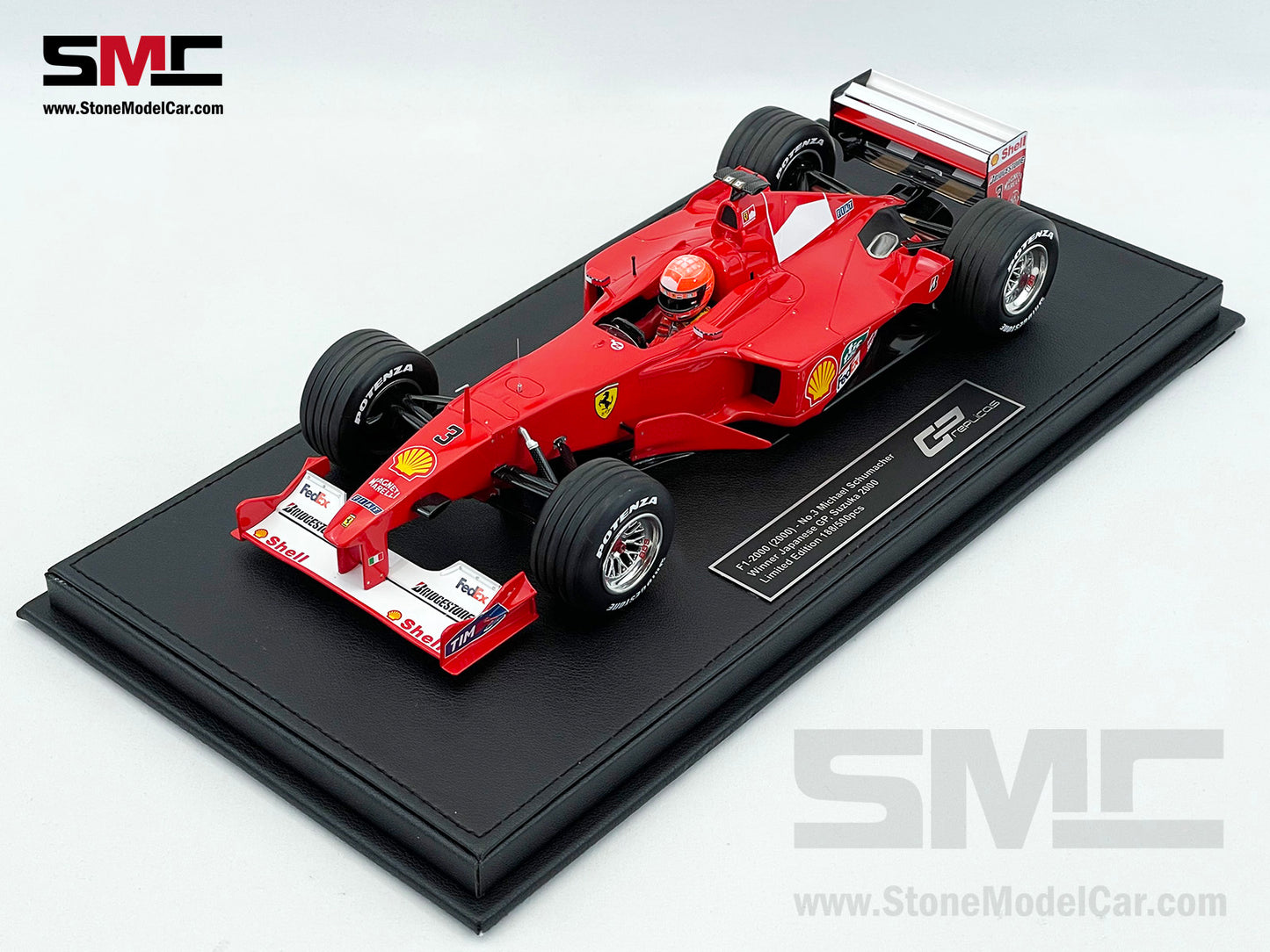 Ferrari F1 F1-2000 #3 Michael Schumacher Japan GP 2000 World Champion 1:18 GP REPLICAS with Driver + Decal