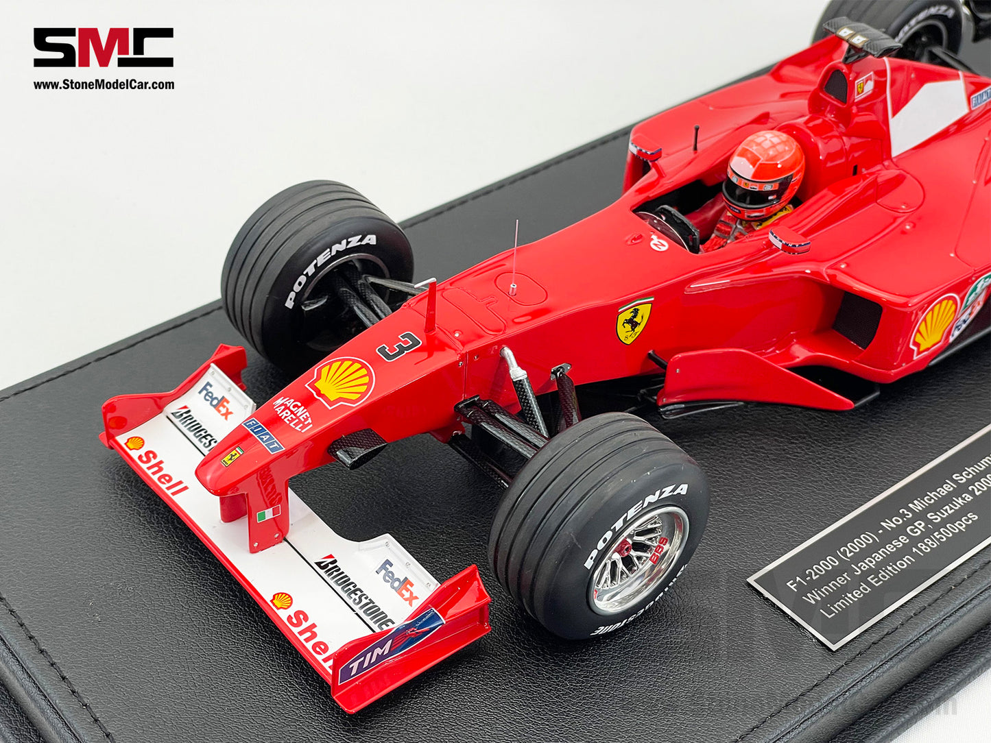 Ferrari F1 F1-2000 #3 Michael Schumacher Japan GP 2000 World Champion 1:18 GP REPLICAS with Driver + Decal