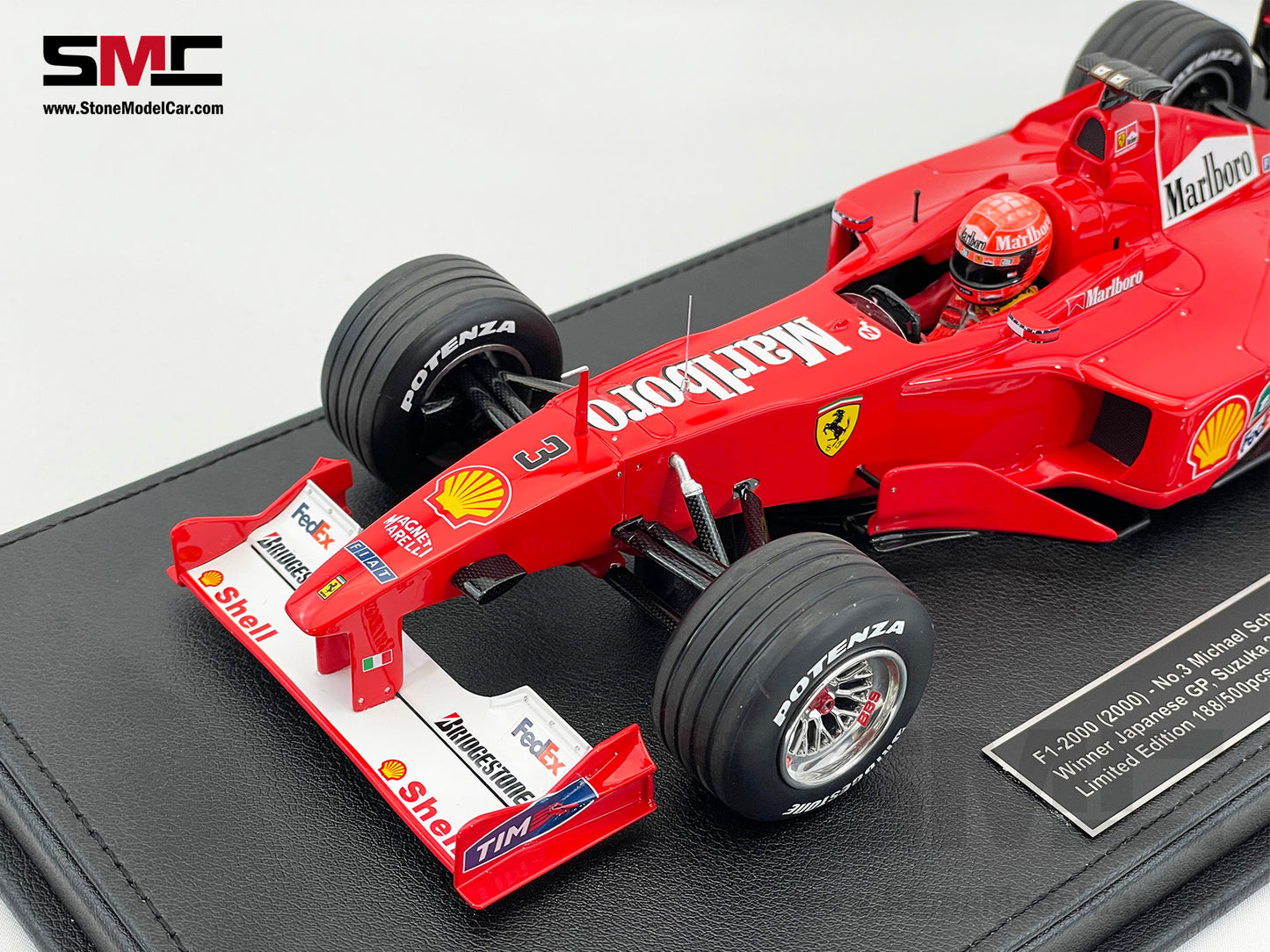 Ferrari F1 F1-2000 #3 Michael Schumacher Japan GP 2000 World Champion 1:18 GP REPLICAS with Driver & Decal