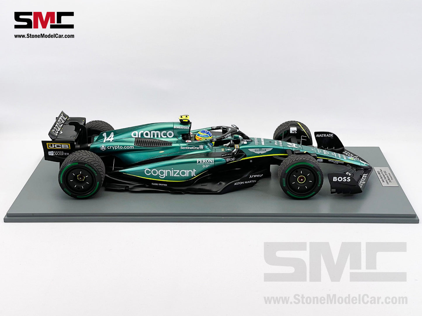 Aston Martin F1 AMR23 #14 Fernando Alonso 2nd Monaco GP 2023 Spark 1:12 12S038