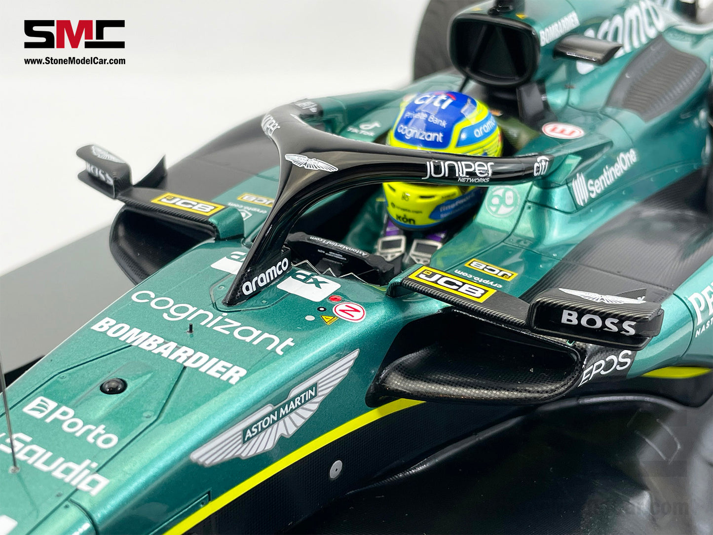 Aston Martin F1 AMR23 #14 Fernando Alonso 2nd Monaco GP 2023 Spark 1:12 12S038