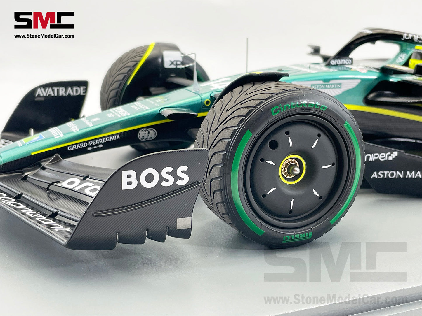 Aston Martin F1 AMR23 #14 Fernando Alonso 2nd Monaco GP 2023 Spark 1:12 12S038