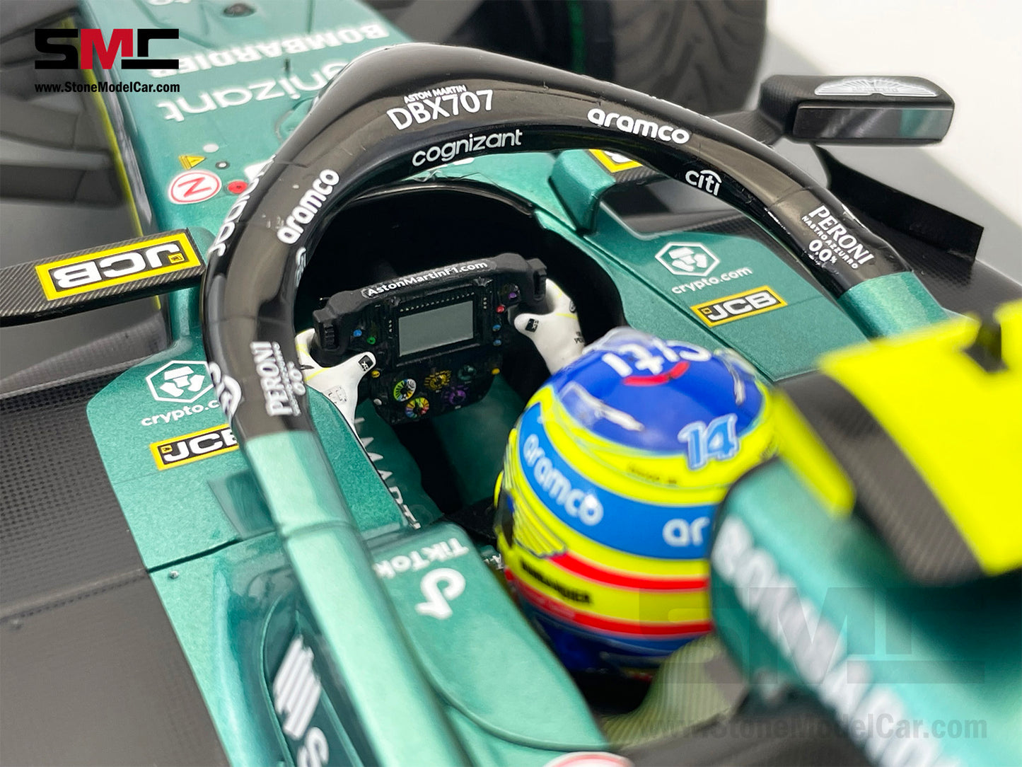 Aston Martin F1 AMR23 #14 Fernando Alonso 2nd Monaco GP 2023 Spark 1:12 12S038