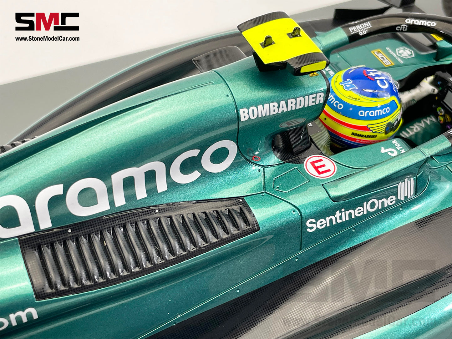 Aston Martin F1 AMR23 #14 Fernando Alonso 2nd Monaco GP 2023 Spark 1:12 12S038