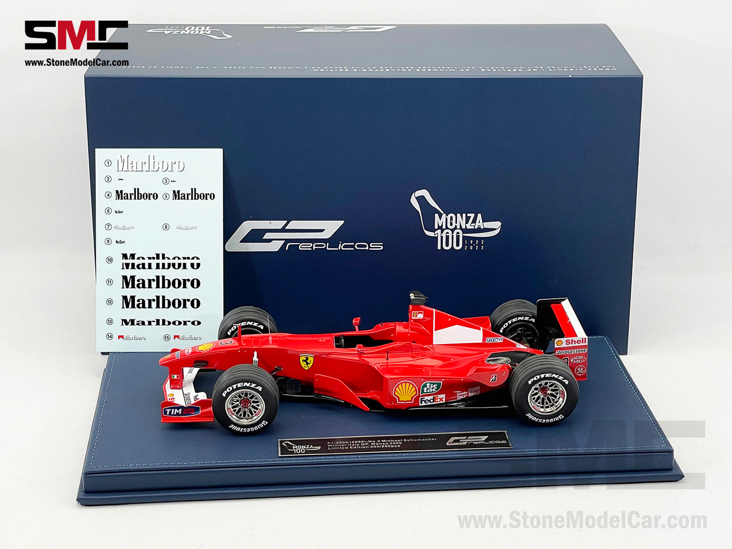 Ferrari F1 F1-2000 #3 Michael Schumacher Italy GP 2000 World Champion 1:18 GP REPLICAS Monza Special