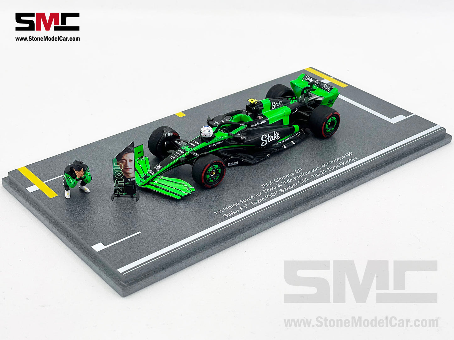 Stake F1 KICK Sauber C44 #24 Zhou Guanyu Chinese GP Home Race 2024 Spark 1:43 Special Edition