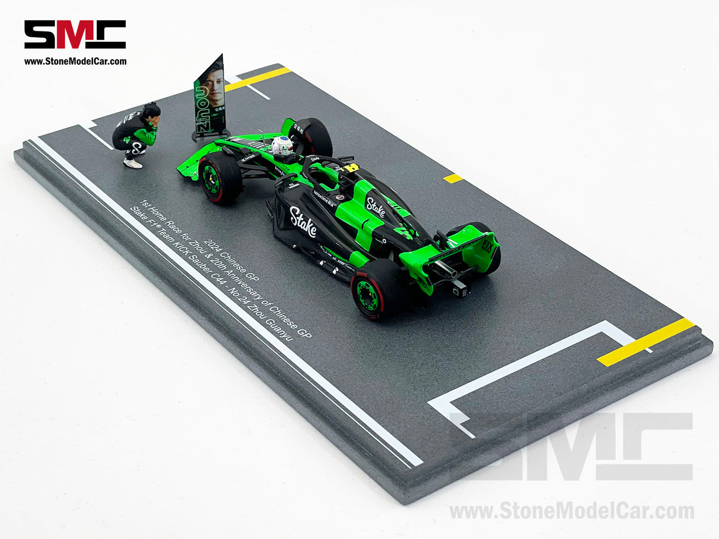 Stake F1 KICK Sauber C44 #24 Zhou Guanyu Chinese GP Home Race 2024 Spark 1:43 Special Edition
