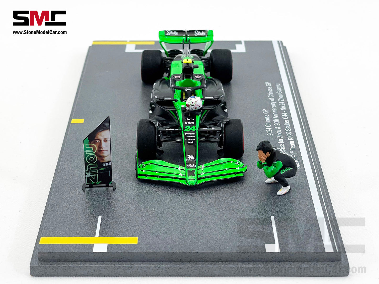 Stake F1 KICK Sauber C44 #24 Zhou Guanyu Chinese GP Home Race 2024 Spark 1:43 Special Edition