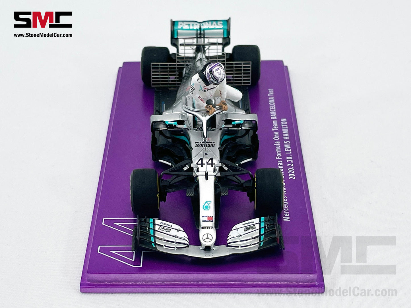 Mercedes F1 W11 #44 Lewis Hamilton Barcelona Test 2020 7x World Champion 1:43 Spark Special Edition
